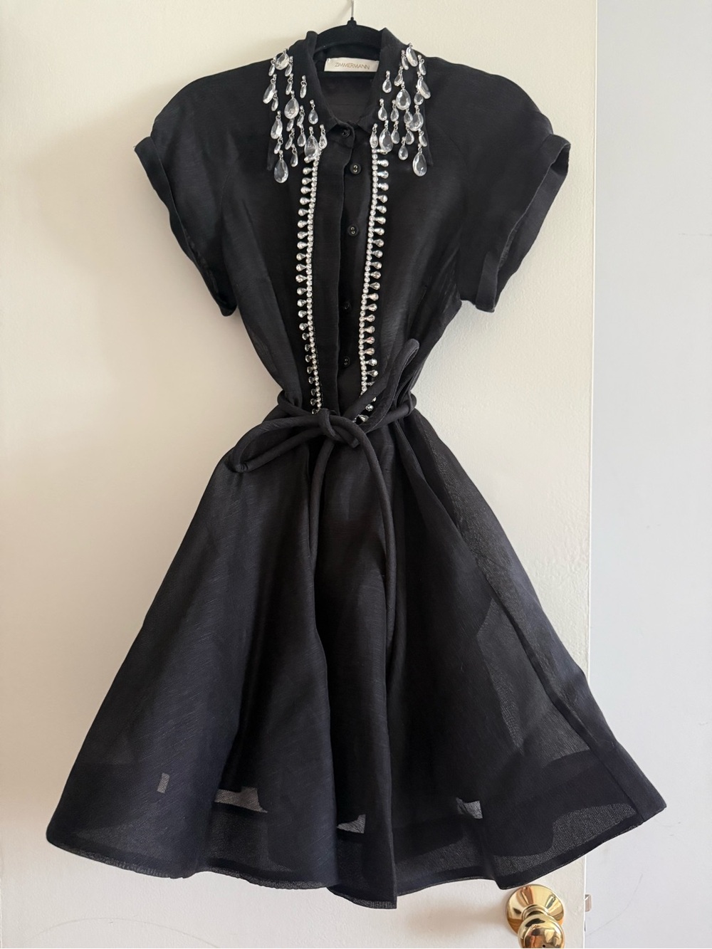 Zimmermann Black Sheer Mini Dress - Picture 5 of 7